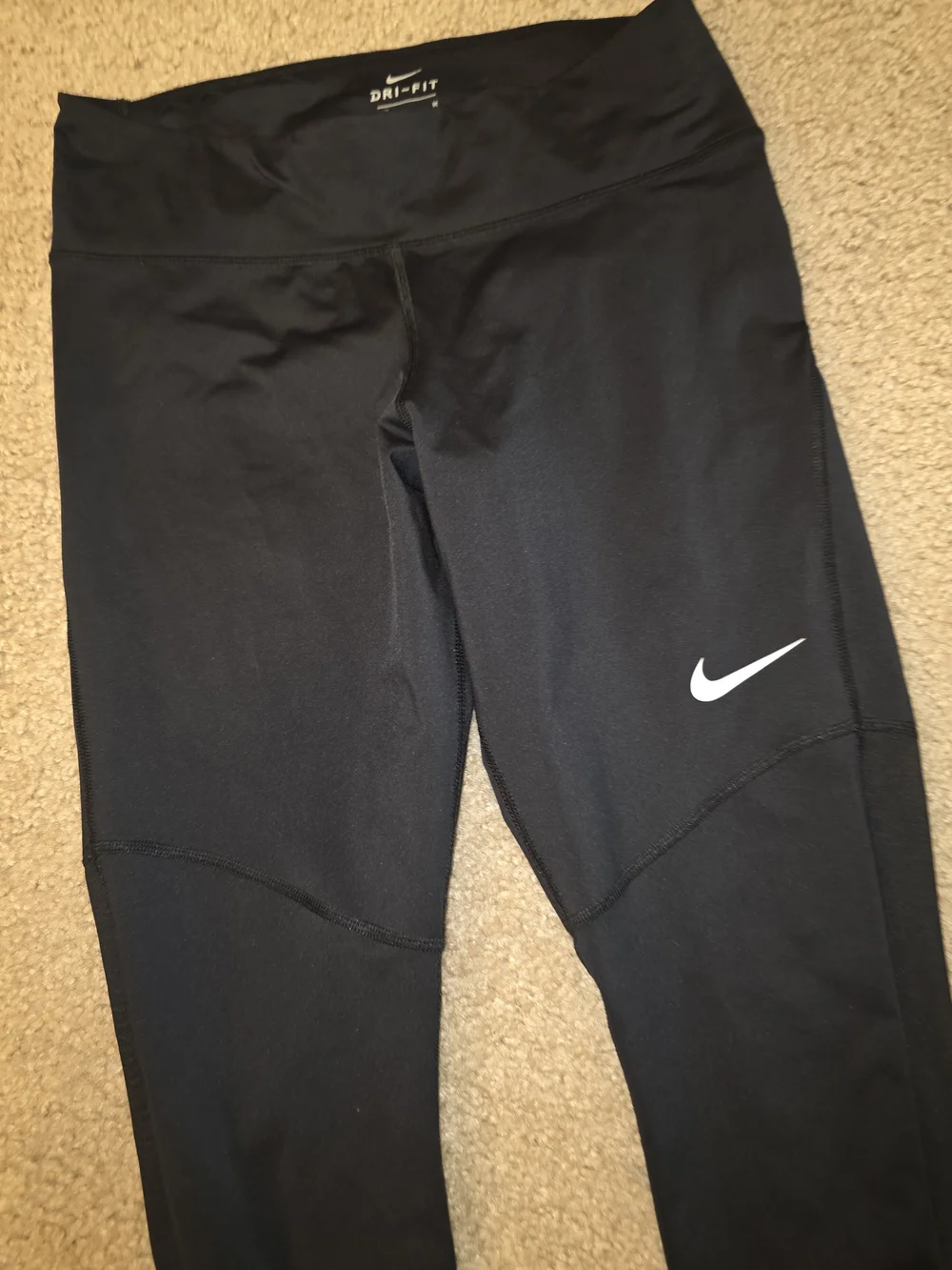 Nike Dri-FIT Womens Leggings Capris Pull On Ankle Skinny Stretch Size M